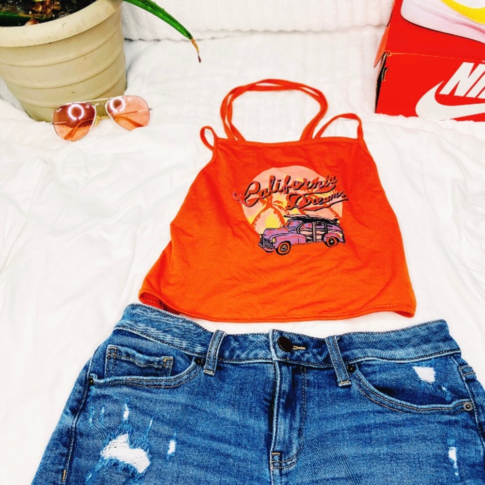 Burnt Orange Summer Top